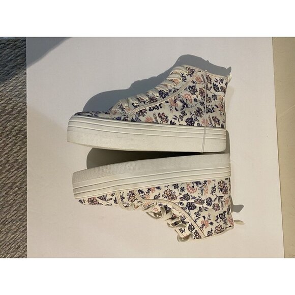 Women's Sneakers Memory Foam High Top Pink Universal Thread Floral 9.5 New - Picture 7 of 9